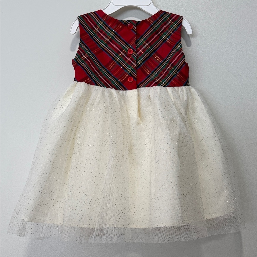 White Coat with Red Bow Accents & Matching Dress - Picture 6 of 8